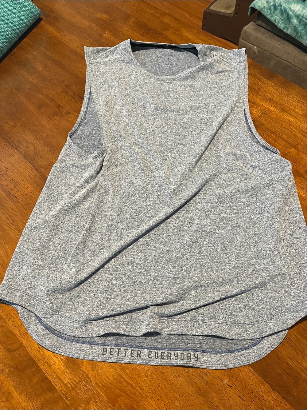 Lululemon LTT tank top heathered blue xl